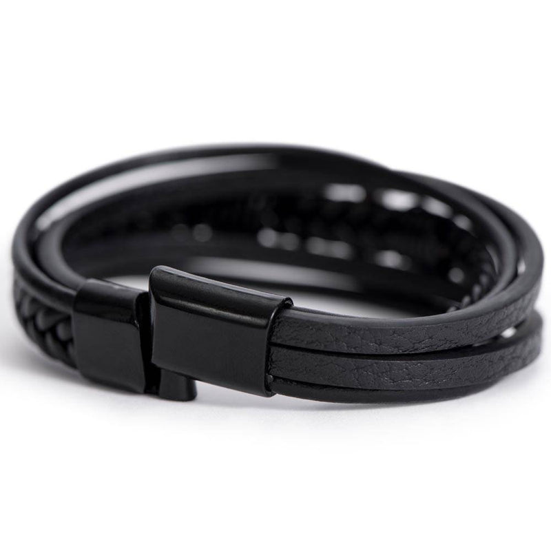 My One and Only - Leather Cross Bracelet